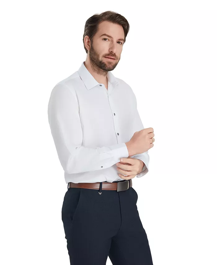 Men's Slim-Fit Solid Dress Shirt - thumbnail 3
