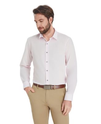 Men's Slim-Fit Solid Dress Shirt