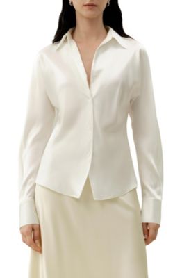 Women's Bias Cut Silk Shirt