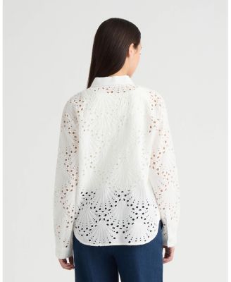 Women's Poplin Eyelet Shirt