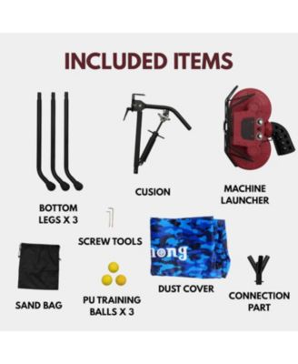 High Speed Dual Wheel Baseball Pitching Machine with 30 to 95 MPH Adjustable Speed and Multi Pitch Capability