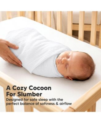 3-Pack Lyra Muslin Swaddle Blankets for Newborns, Large Cotton Nursery Baby Blankets, Soft & Breathable