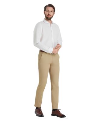 Men's Slim-Fit Linen Dress Shirt