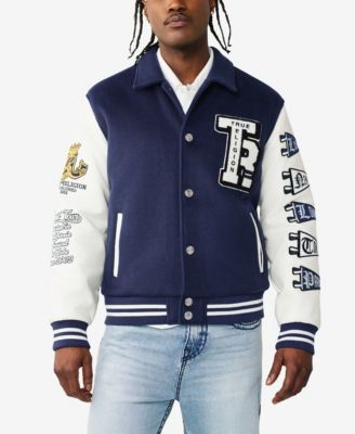 Men's Long-Sleeve Crest Varsity Jacket