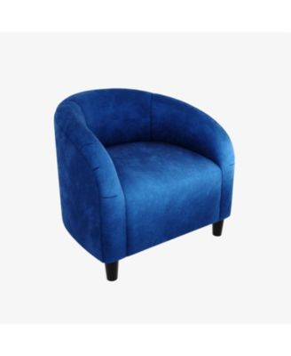 Accent Chair Armchair for Living Room Barrel Club Chair with Soft Padded Seat & Sturdy Legs for Bedroom Waiting Room Reception Chairs