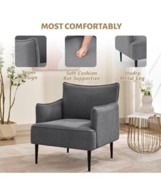 Accent Chairs for Living Room, Modern Wingback Lounge Chair