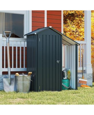 Campcraft galvanized iron garden shed, waterproof, compact, easy assembly