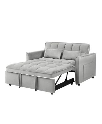 Modern 3-in-1 Convertible Sofa Bed with Storage and Pillow