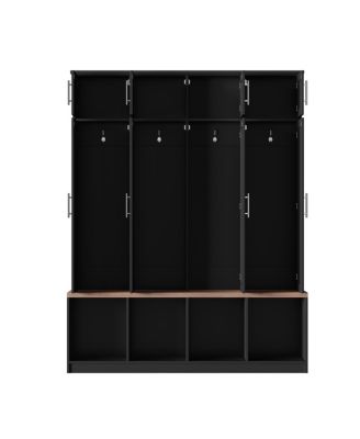 Versatile 4-in-1 Hall Tree with Storage Bench