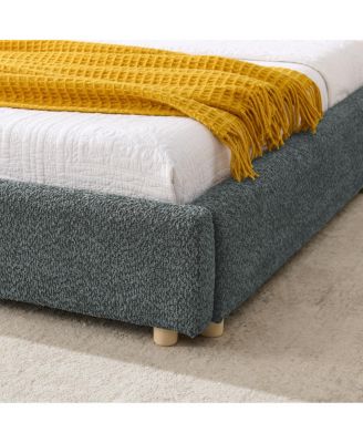Queen Size Upholstered Bed Frame, Modern Minimalist