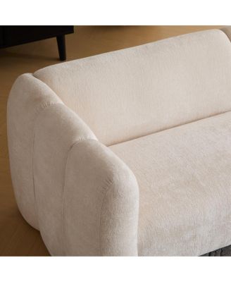  Tonson 83" 3-Seater Boucle Sofa, Wave Design