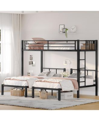  over Metal Triple Bunk Bed
