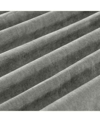  109 Contemporary L-Shaped Chenille Sectional Sofa with Storage Ottoman