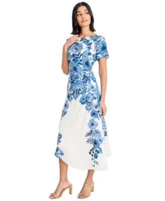Women's Short-Sleeve Midi Dress