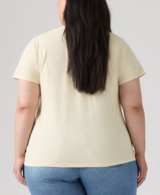 Plus Size Crew Neck Short-Sleeve Logo T-Shirt