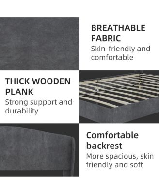 Velvet Upholstered Queen Bed - Luxurious & Peaceful Master Bedroom Focus