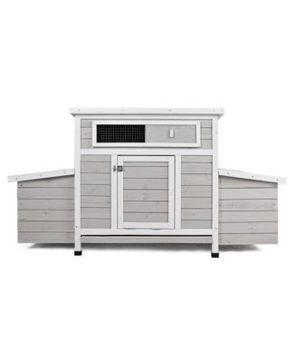 58" Fir Wood Outdoor Storage