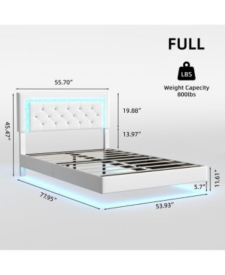 Bed Frame with LED Headboard