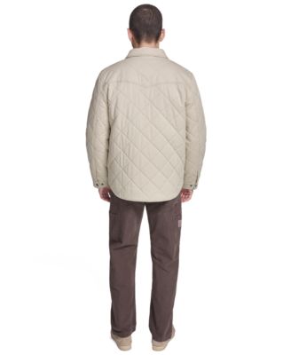 Men's Quilted Zippered Western Shirt Jacket