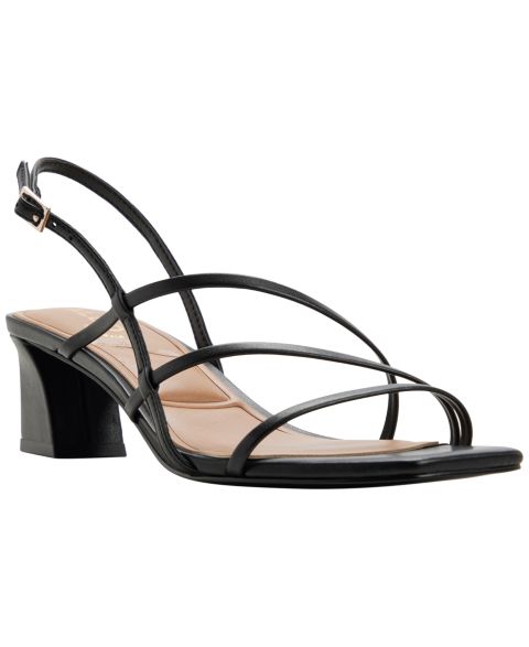 Женские сандалии ALDO Maegann Strappy Block Heel Dress Sandals, цвет: Чёрный гладкий
