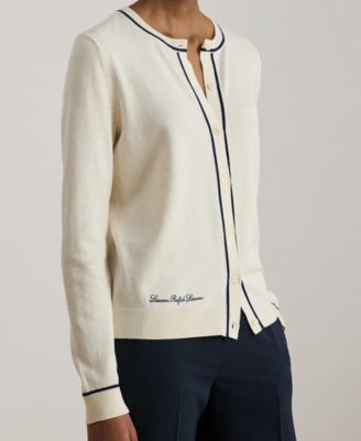 Women's Crewneck Cardigan Sweater