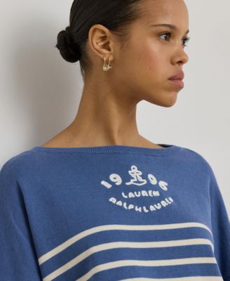 Women's Boat Neck Long-Sleeve Sweater