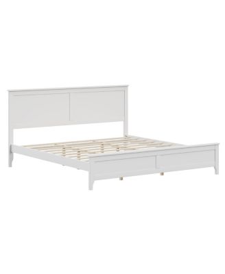 Streamdale Elegant Pine Wood and MDF King Size Platform Bed