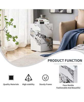 Marble Pattern MDF Coffee Table - Ready to Use