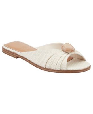 Women's Dalani Ornamented Ruched Flat Slip-On Sandals