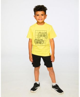 Toddler Boys Cotton Jersey T-Shirt with Gamer Print