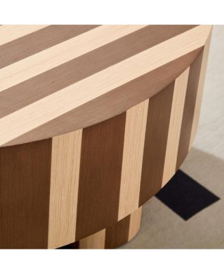 31" Round Wood Coffee Table