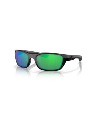 Unisex Rectangle Whitetip Polarized Sunglasses, 6S9056