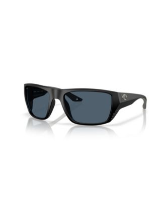 Men's Rectangle Finlet Polarized Sunglasses, 6S9118