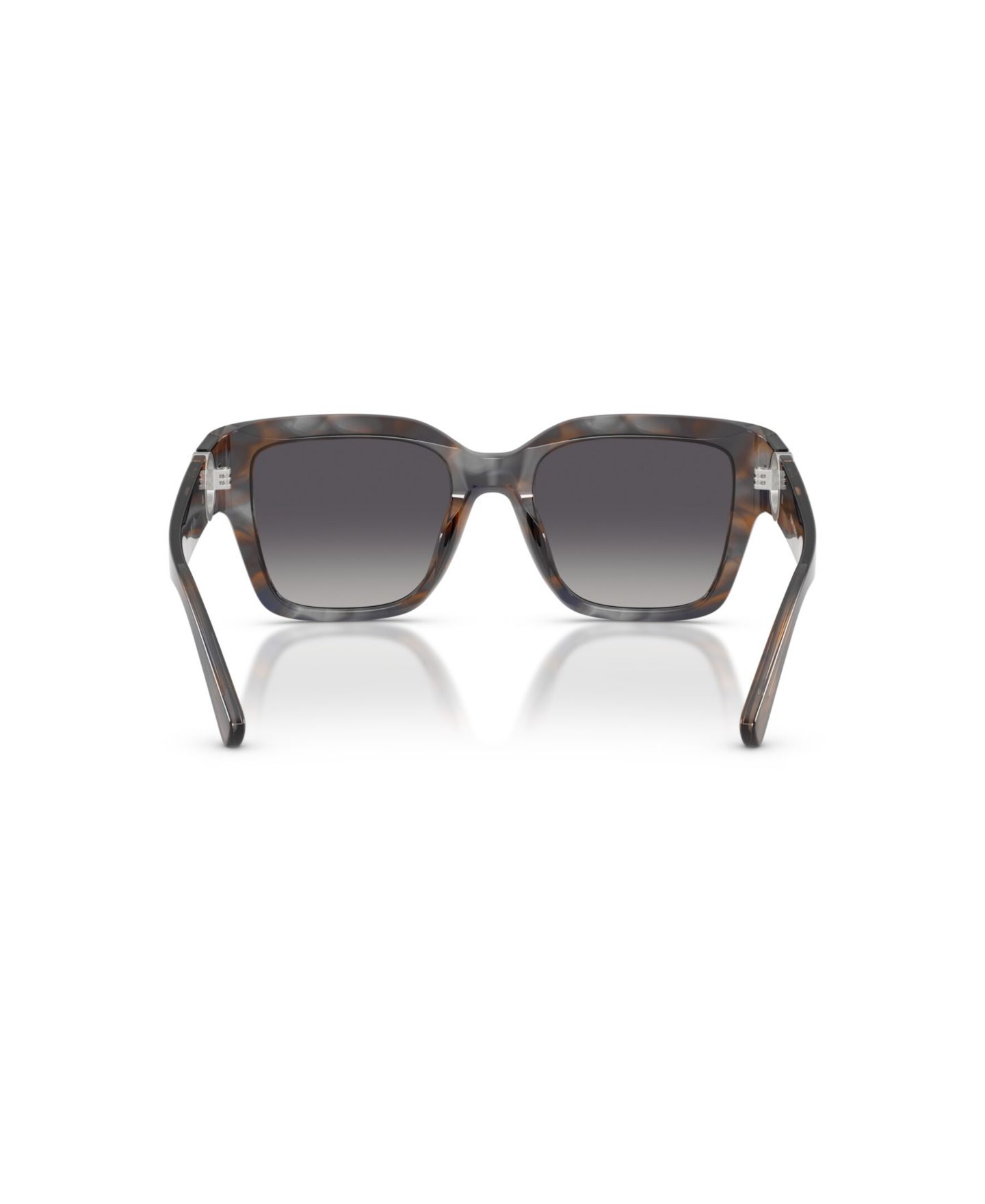 Женские солнцезащитные очки Tory Burch Square Polarized Sunglasses, TY7228U, цвет: Синий дымчатый черепаховый — фото 2