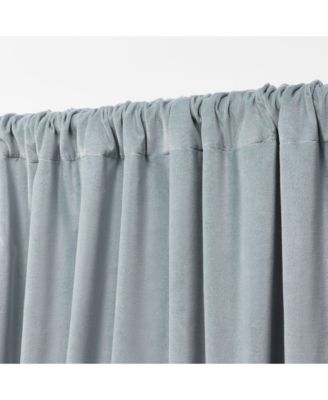 Velvety Room Darkening, Back Tab and Rod Pocket Single Curtain Panel