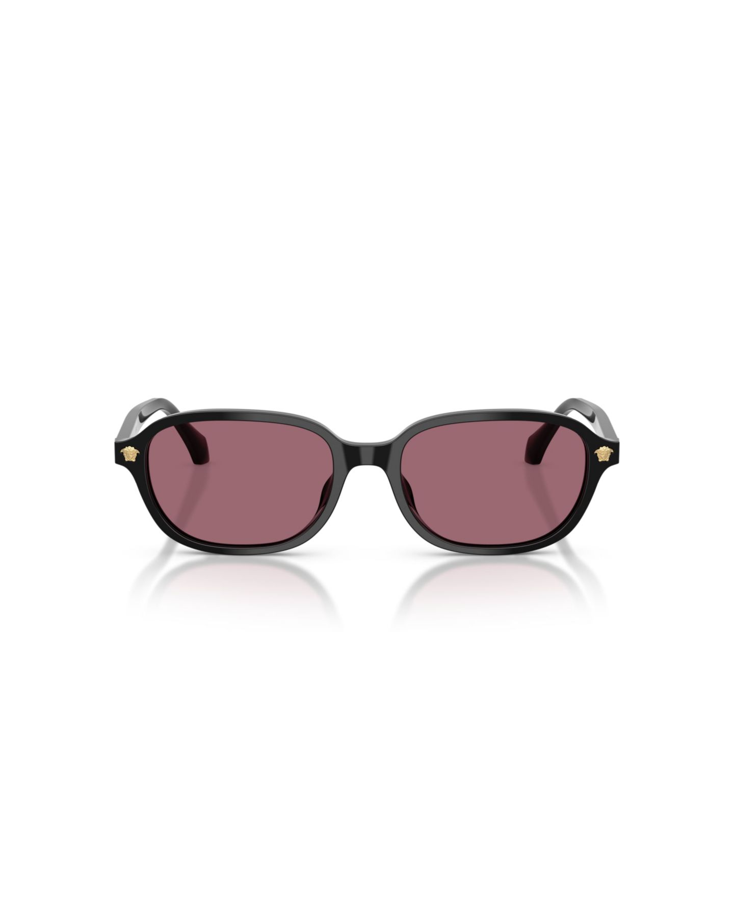 Женские солнцезащитные очки Versace Rectangle Sunglasses, VE4514D, цвет: Чёрный — фото 2