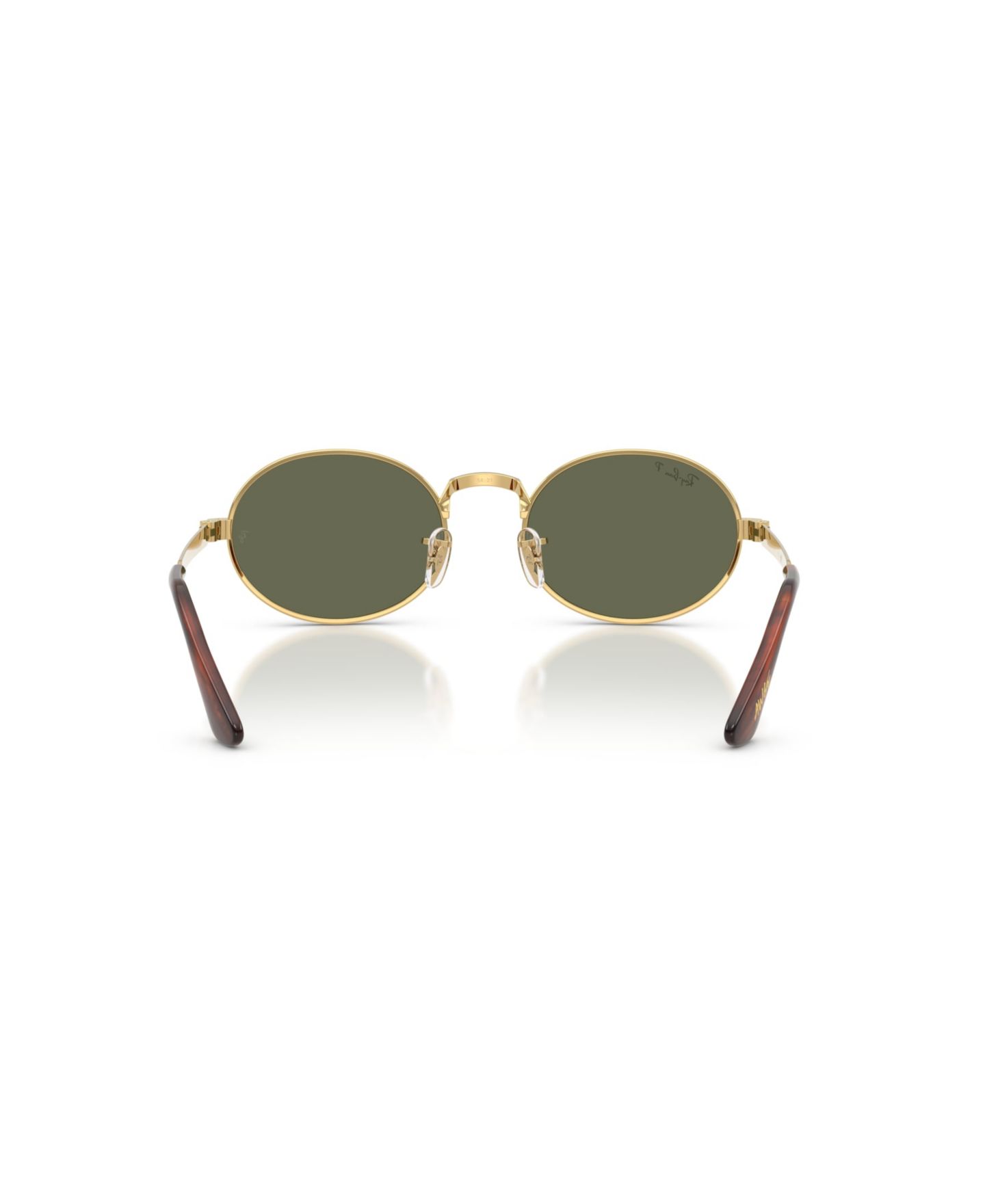Солнцезащитные очки Ray-Ban Unisex Rectangle Polarized Sunglasses, RB3931, цвет: Золотой — фото 4