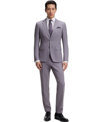 BOSS by Men's Micro-Patterned 2-Piece Slim-Fit Suit