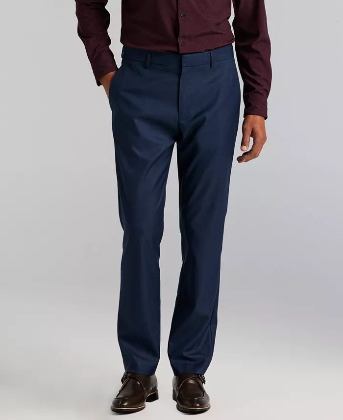 Men's Modern-Fit Sharkskin Dress Pants - thumbnail 2