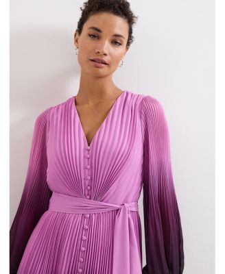 Women's Mira Ombre Tie Waist Midi Dress