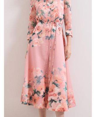 Women's Anabella 3/4 Sleeve Midi Dress