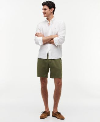 Men's Dover 8" Linen-Blend Shorts