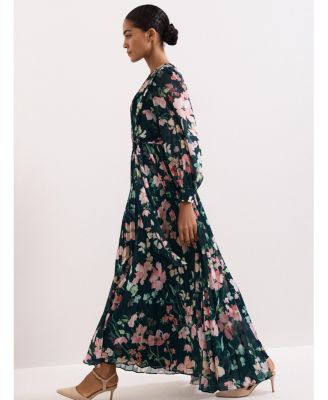 Women's Rosa V-Neck Floral Maxi Dress