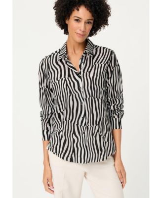 Women's Modern Zebra Shirt