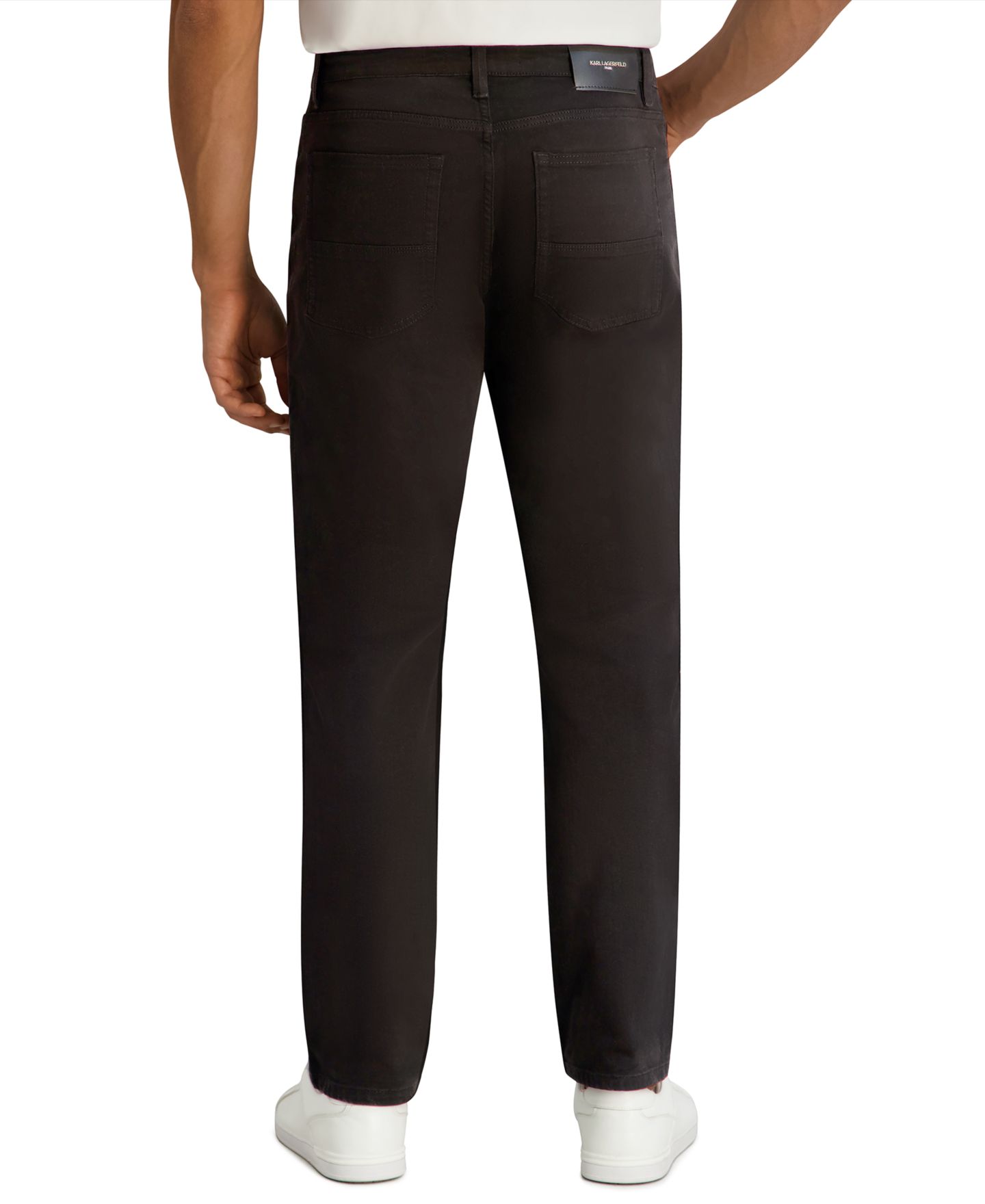 Мужские брюки KARL LAGERFELD PARIS Casual Regular-Fit, цвет: Чёрный — фото 3
