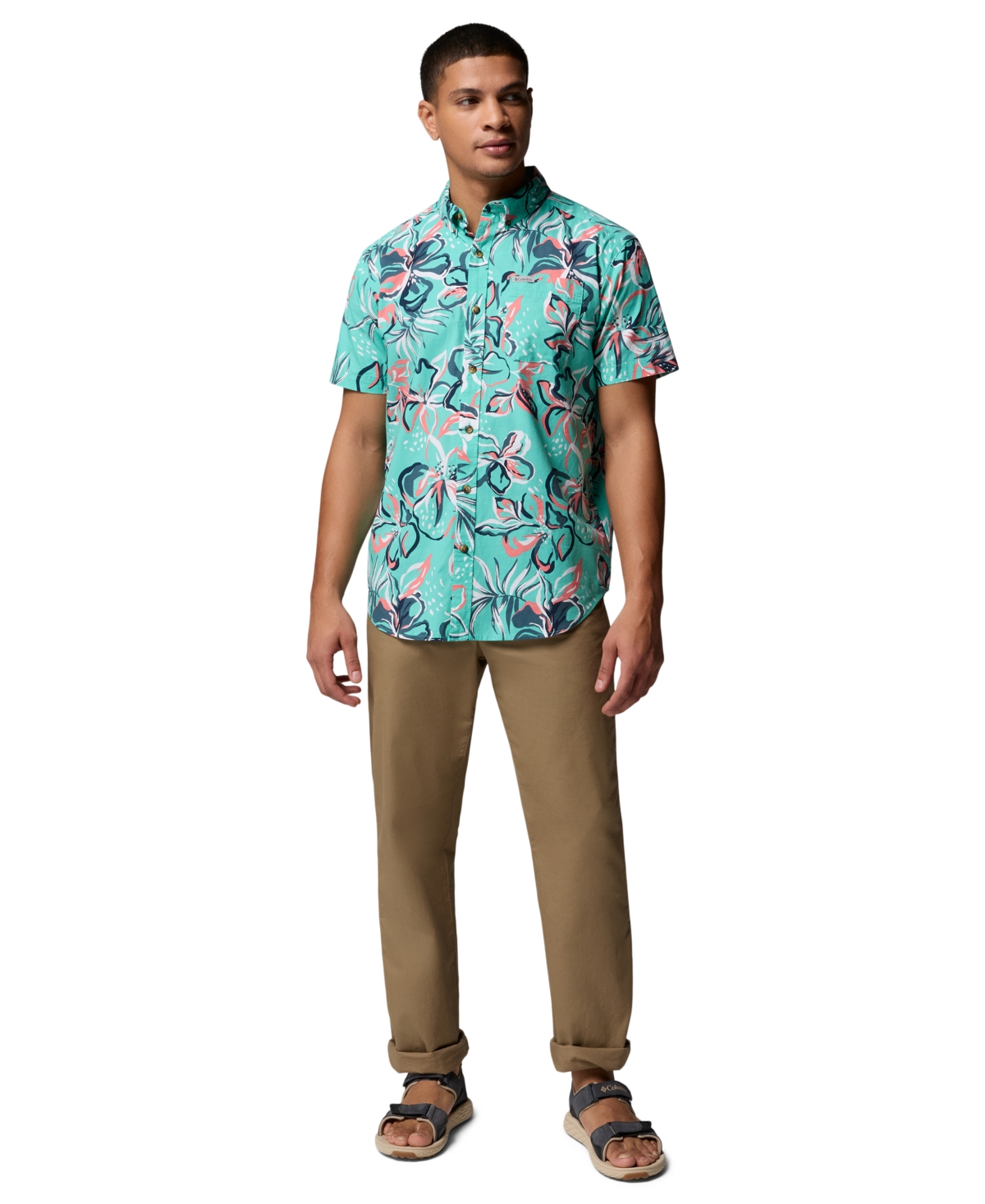 Columbia Men's Rapid Rivers Printed Short Sleeve Shirt