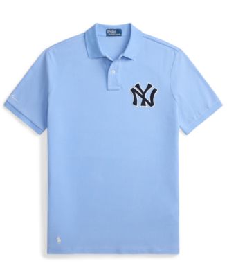 Men's Yankees Logo Mesh Polo Shirt