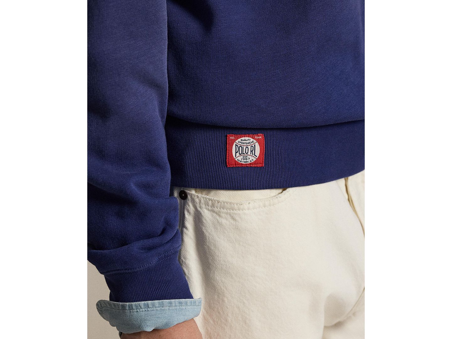Мужская толстовка Polo Ralph Lauren Yankees Embroidered Fleece, цвет: Freshwater — фото 3