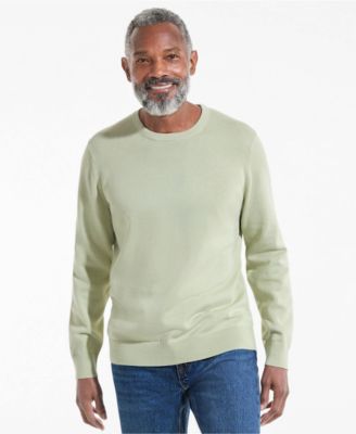 Men's Fine Gauge Cotton Crew Neck Sweater