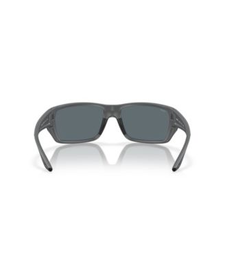 Men's Rectangle Tailfin Polarized Sunglasses, 6S9113